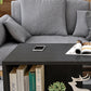 Rectangular 1 - Shelf Coffee Table with Casters Contemporary 15" H 1 Single Cocktail Table Clearhalo 'Coffee & Accent Tables' 'Coffee Tables' 'coffee_tables' 'furn' 'furn_coffee_tables' 'Furniture' 'Living Room Furniture' 6637295