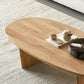Modern Solid Wood Coffee Table Oval Sled Coffee Table for Living Room Clearhalo 'Coffee & Accent Tables' 'Coffee Tables' 'coffee_tables' 'furn' 'furn_coffee_tables' 'Furniture' 'Living Room Furniture' 6637328