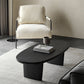 Modern Solid Wood Coffee Table Oval Sled Coffee Table for Living Room Clearhalo 'Coffee & Accent Tables' 'Coffee Tables' 'coffee_tables' 'furn' 'furn_coffee_tables' 'Furniture' 'Living Room Furniture' 6637333