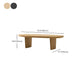 Modern Solid Wood Coffee Table Oval Sled Coffee Table for Living Room Clearhalo 'Coffee & Accent Tables' 'Coffee Tables' 'coffee_tables' 'furn' 'furn_coffee_tables' 'Furniture' 'Living Room Furniture' 6637334