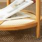 Tropical Glass Top Coffee Table Round Single Coffee Cocktail Table with Storage Shelf Clearhalo 'Coffee & Accent Tables' 'Coffee Tables' 'coffee_tables' 'furn' 'furn_coffee_tables' 'Furniture' 'Living Room Furniture' 6637377