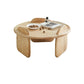 Contemporary Solid Wood Coffee Table Light Wood Coffee Cocktail Table 31.5"L x 31.5"W x 13"H Clearhalo 'Coffee & Accent Tables' 'Coffee Tables' 'coffee_tables' 'furn' 'furn_coffee_tables' 'Furniture' 'Living Room Furniture' 6637400