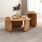Contemporary Solid Wood Coffee Table Light Wood Coffee Cocktail Table Clearhalo 'Coffee & Accent Tables' 'Coffee Tables' 'coffee_tables' 'furn' 'furn_coffee_tables' 'Furniture' 'Living Room Furniture' 6637402