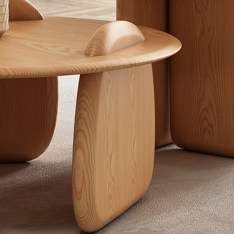 Contemporary Solid Wood Coffee Table Light Wood Coffee Cocktail Table Clearhalo 'Coffee & Accent Tables' 'Coffee Tables' 'coffee_tables' 'furn' 'furn_coffee_tables' 'Furniture' 'Living Room Furniture' 6637408