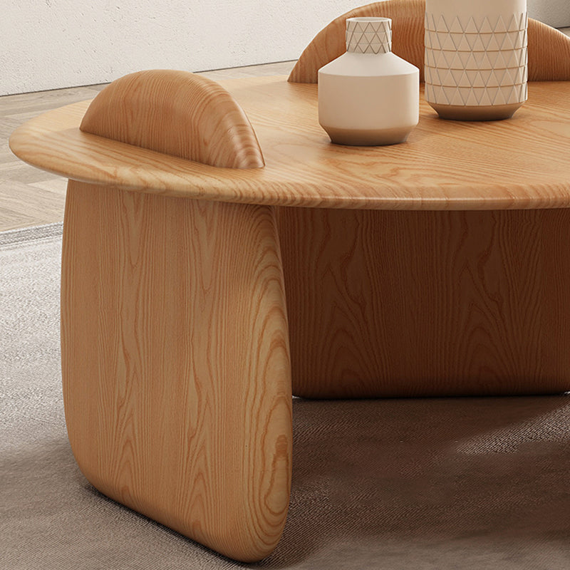 Contemporary Solid Wood Coffee Table Light Wood Coffee Cocktail Table Clearhalo 'Coffee & Accent Tables' 'Coffee Tables' 'coffee_tables' 'furn' 'furn_coffee_tables' 'Furniture' 'Living Room Furniture' 6637409