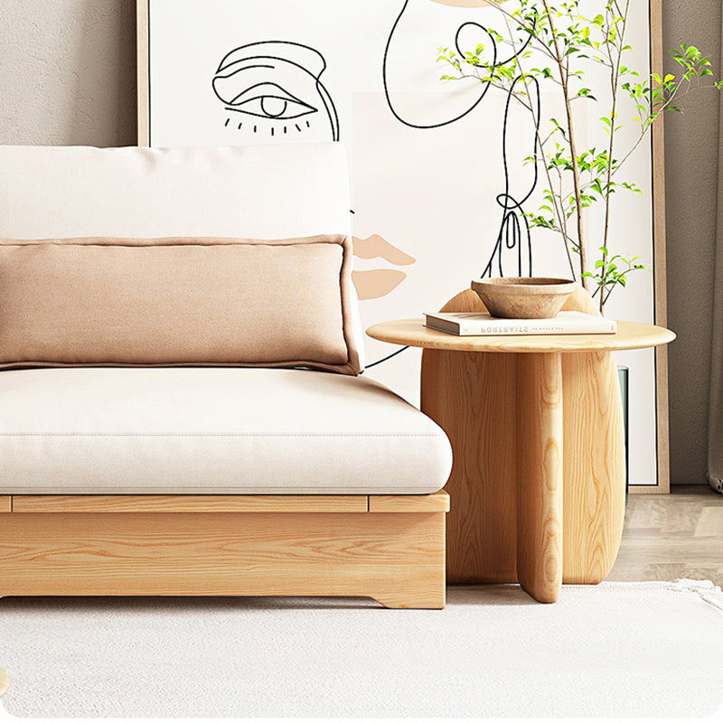Contemporary Solid Wood Coffee Table Light Wood Coffee Cocktail Table Clearhalo 'Coffee & Accent Tables' 'Coffee Tables' 'coffee_tables' 'furn' 'furn_coffee_tables' 'Furniture' 'Living Room Furniture' 6637410