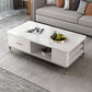Mesa de centro Glam de 17" de alto, mesa de cóctel rectangular con cajón
