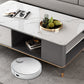 Mesa de centro Glam de 17" de alto, mesa de cóctel rectangular con cajón