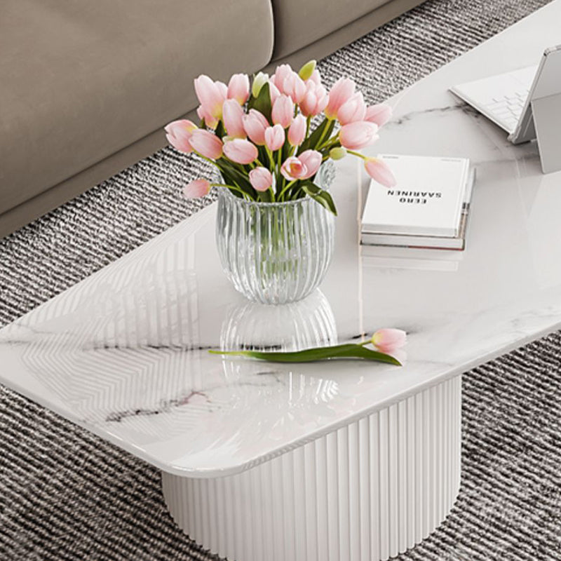 Mesa de centro moderna con patas de acrílico, juego de mesa de centro anidada para sala de estar