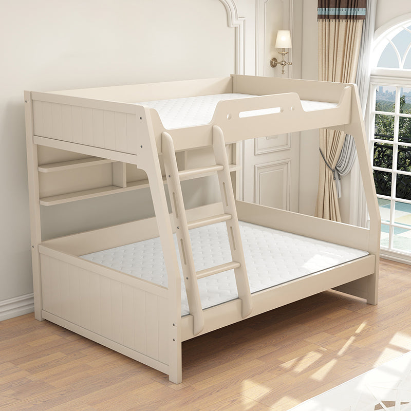 Solid Color Wood Bunk Bed Modern No Distressing Mattress Included Bunk Bed Kids Bed with Mattress Clearhalo 'Bedroom Furniture' 'Beds' 'furn' 'furn_beds' 'Furniture' 6637617