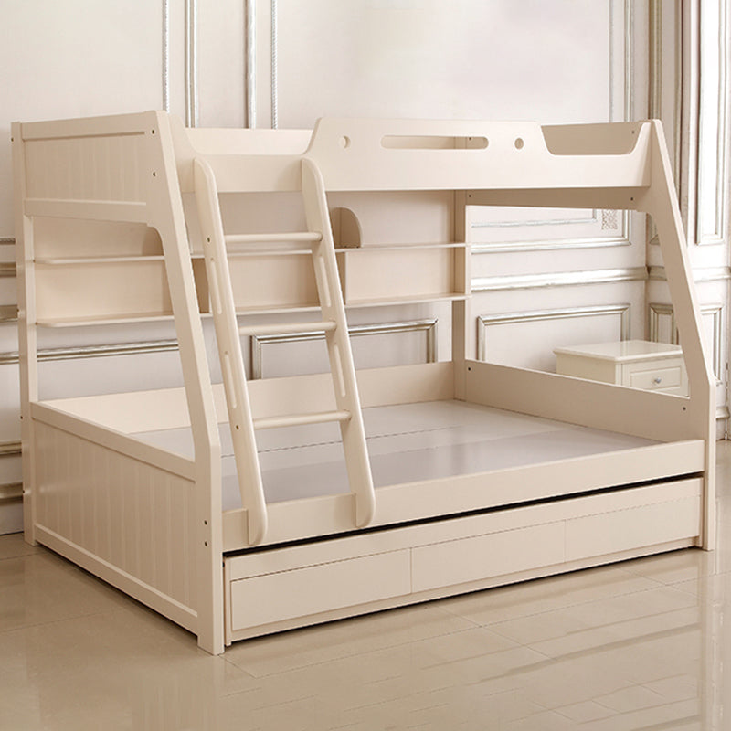 Solid Color Wood Bunk Bed Modern No Distressing Mattress Included Bunk Bed Clearhalo 'Bedroom Furniture' 'Beds' 'furn' 'furn_beds' 'Furniture' 6637619