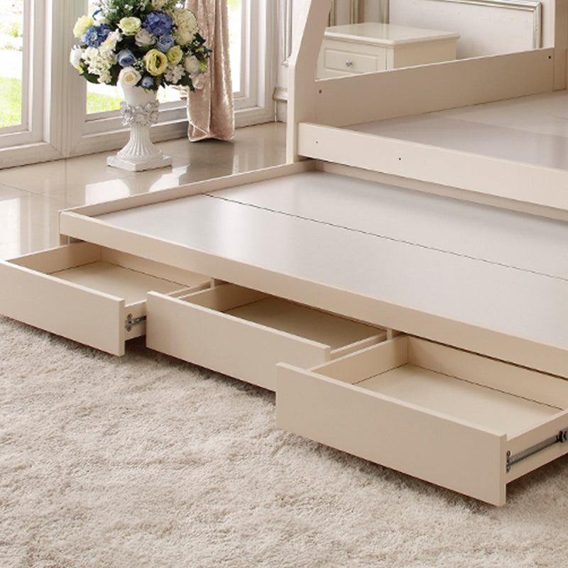 ソリッドカラーウッドバンクベッドモダンで苦痛なマットレスは含まれていません二段ベッド