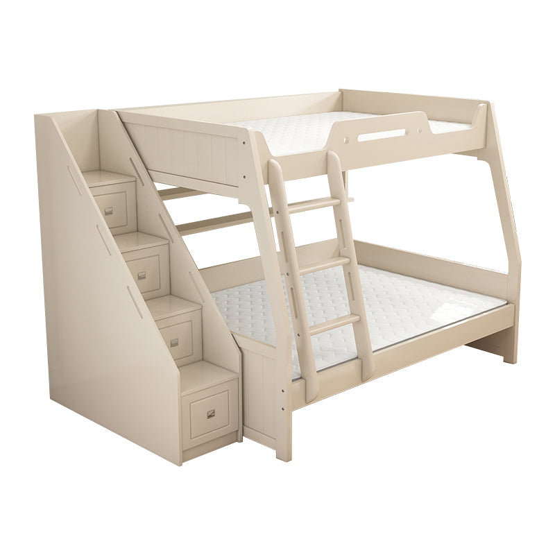 Solid Color Wood Bunk Bed Modern No Distressing Mattress Included Bunk Bed Clearhalo 'Bedroom Furniture' 'Beds' 'furn' 'furn_beds' 'Furniture' 6637632