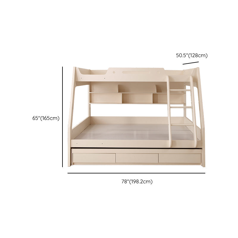 Solid Color Wood Bunk Bed Modern No Distressing Mattress Included Bunk Bed Clearhalo 'Bedroom Furniture' 'Beds' 'furn' 'furn_beds' 'Furniture' 6637636
