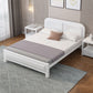Upholstered Headboard Standard Bed Adjustable Height Bed with Metal Legs