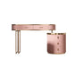 29.52 "Altura Top de pizarra rosa con tocador de maquillaje de cajones