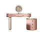 29.52 "Altura Top de pizarra rosa con tocador de maquillaje de cajones