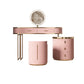 29.52 "Altura Top de pizarra rosa con tocador de maquillaje de cajones