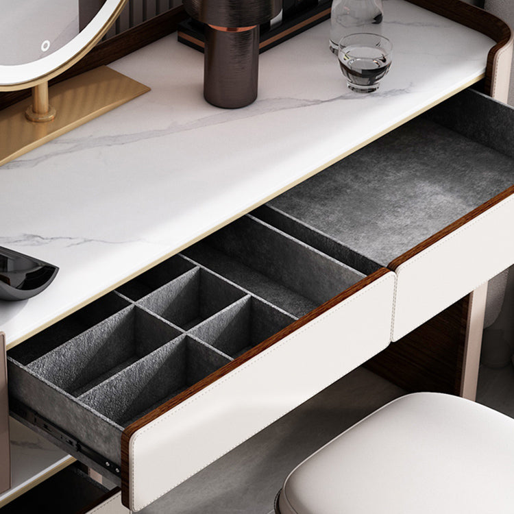 Eigentijds 30.7 "Hoogte Slate Top Table Make -up ijdelheid met laden