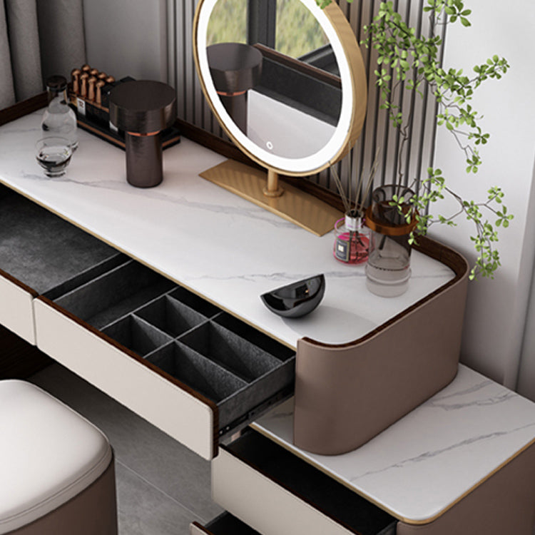 Eigentijds 30.7 "Hoogte Slate Top Table Make -up ijdelheid met laden