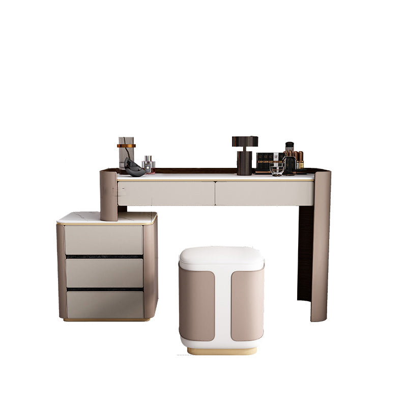 Eigentijds 30.7 "Hoogte Slate Top Table Make -up ijdelheid met laden