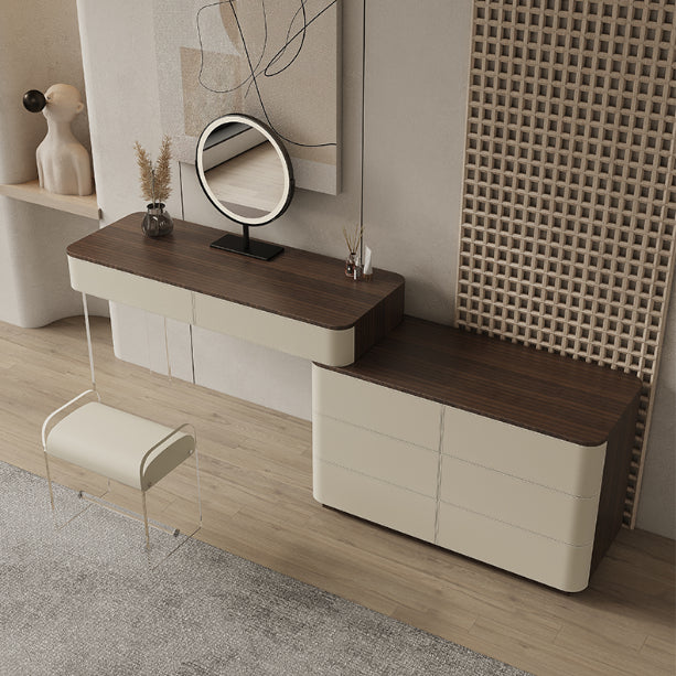 17.72 "brede make-up ijdelheid in witte make-up ijdelheid bureautafel met laden