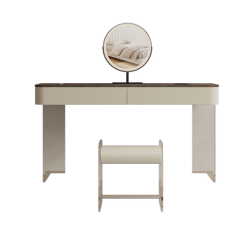 17.72 "brede make-up ijdelheid in witte make-up ijdelheid bureautafel met laden