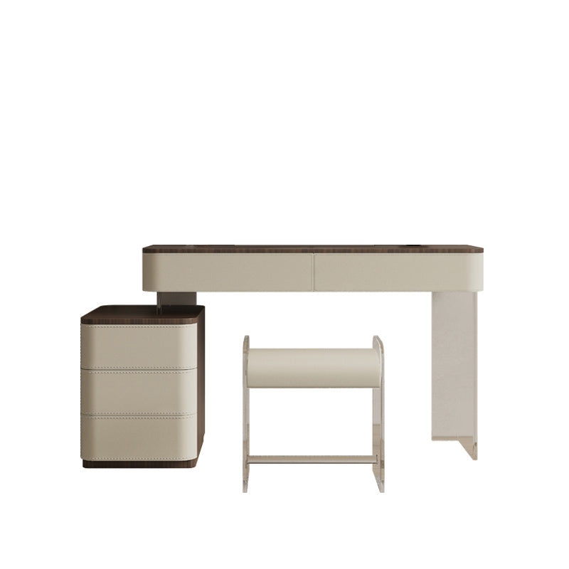 17.72 "brede make-up ijdelheid in witte make-up ijdelheid bureautafel met laden