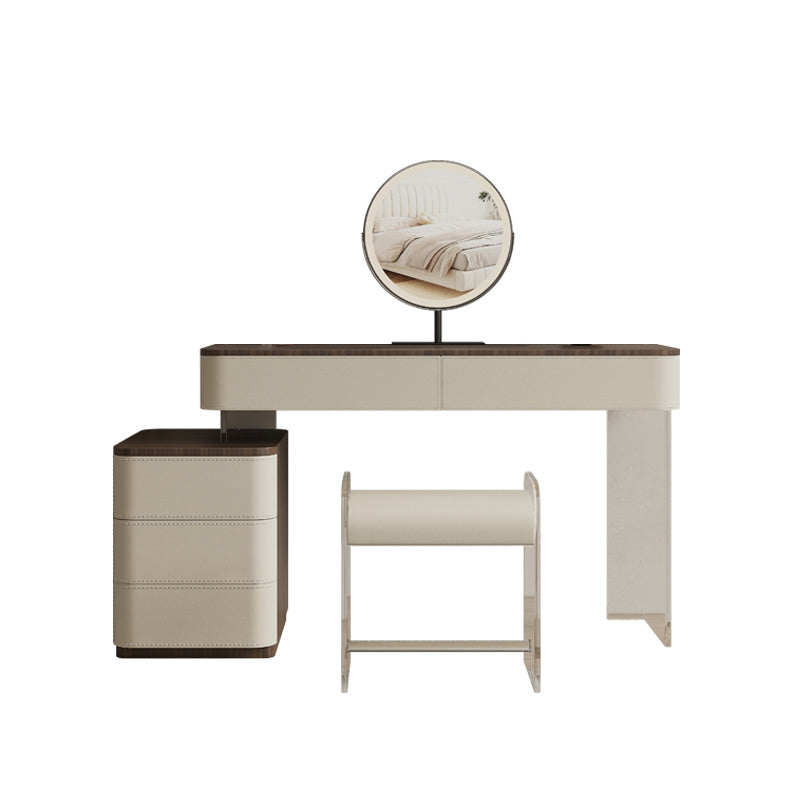 17.72 "brede make-up ijdelheid in witte make-up ijdelheid bureautafel met laden