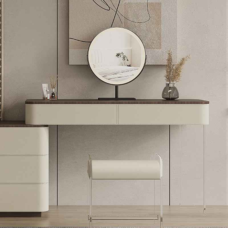 17.72 "brede make-up ijdelheid in witte make-up ijdelheid bureautafel met laden