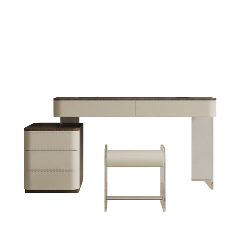 17.72 "brede make-up ijdelheid in witte make-up ijdelheid bureautafel met laden