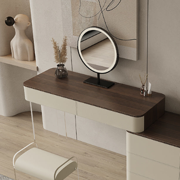 17.72 "brede make-up ijdelheid in witte make-up ijdelheid bureautafel met laden