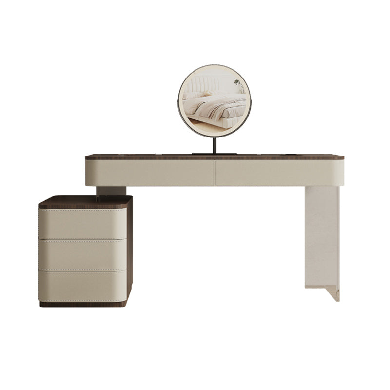 17.72 "brede make-up ijdelheid in witte make-up ijdelheid bureautafel met laden