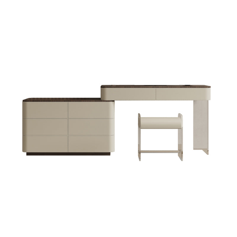 17.72 "brede make-up ijdelheid in witte make-up ijdelheid bureautafel met laden