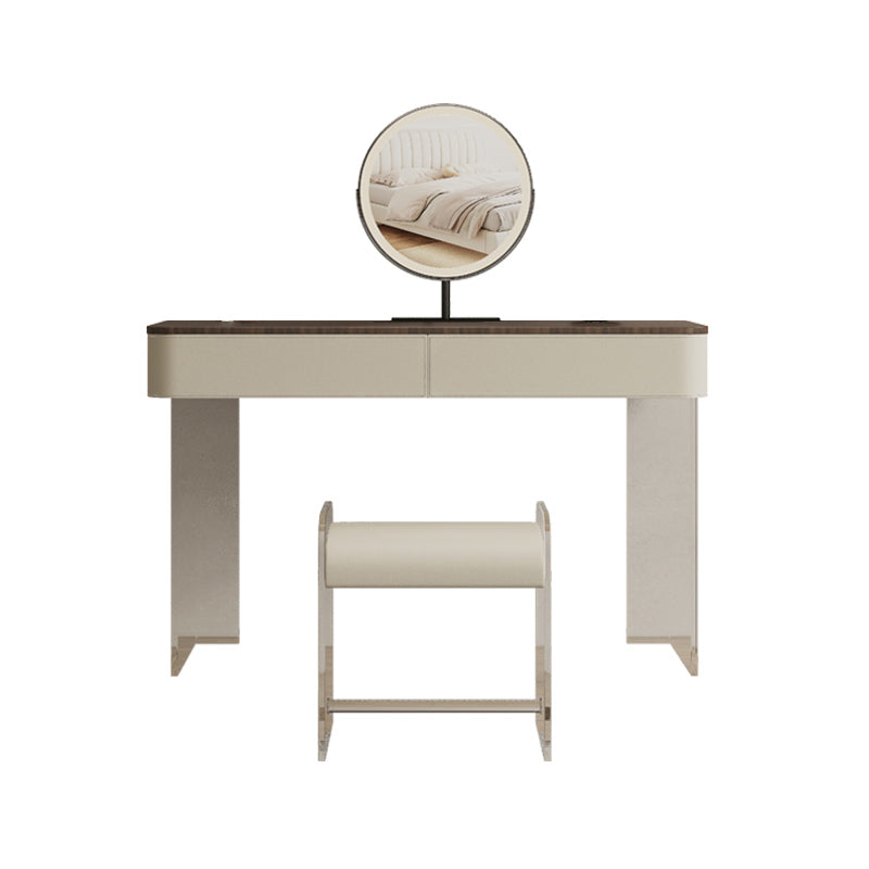 17.72 "brede make-up ijdelheid in witte make-up ijdelheid bureautafel met laden