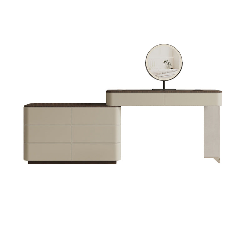 17.72 "brede make-up ijdelheid in witte make-up ijdelheid bureautafel met laden