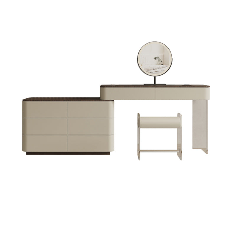 17.72 "brede make-up ijdelheid in witte make-up ijdelheid bureautafel met laden