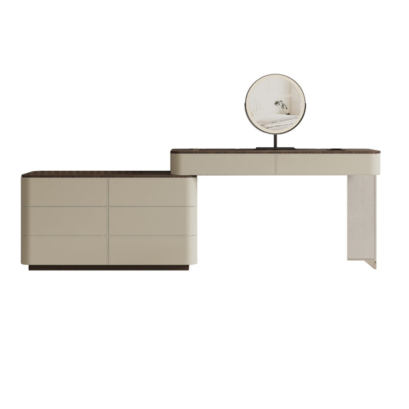 17.72 "brede make-up ijdelheid in witte make-up ijdelheid bureautafel met laden