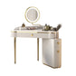 Contemporary Rectangle Make-up Vanity with 3 Drawers and Metal Base