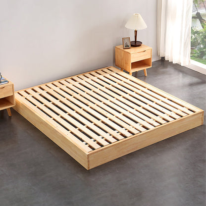 Matches de cama de plataforma de madera sólida incluye marco de cama de plataforma