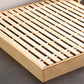Matches de cama de plataforma de madera sólida incluye marco de cama de plataforma