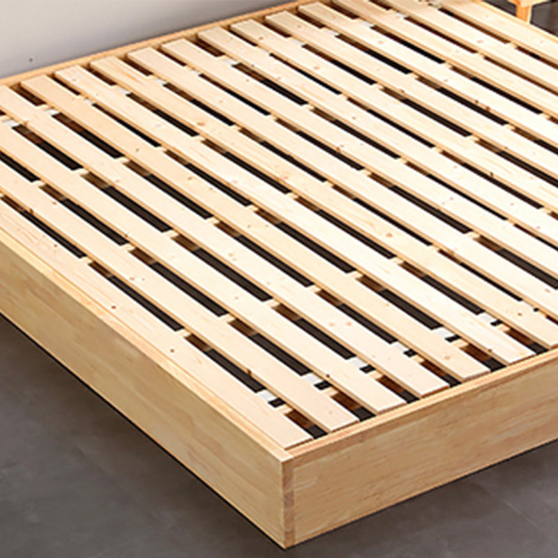 Matches de cama de plataforma de madera sólida incluye marco de cama de plataforma