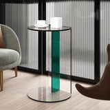 11" Wide Glam Side Table Sled Acrylic Clear Accent Side Table