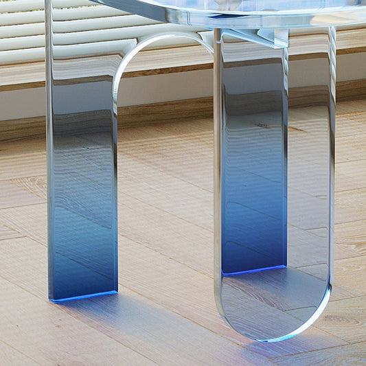 Tavolo laterale Glam largo 14 "Gambe Tavolino per accento acrilico per camera da letto