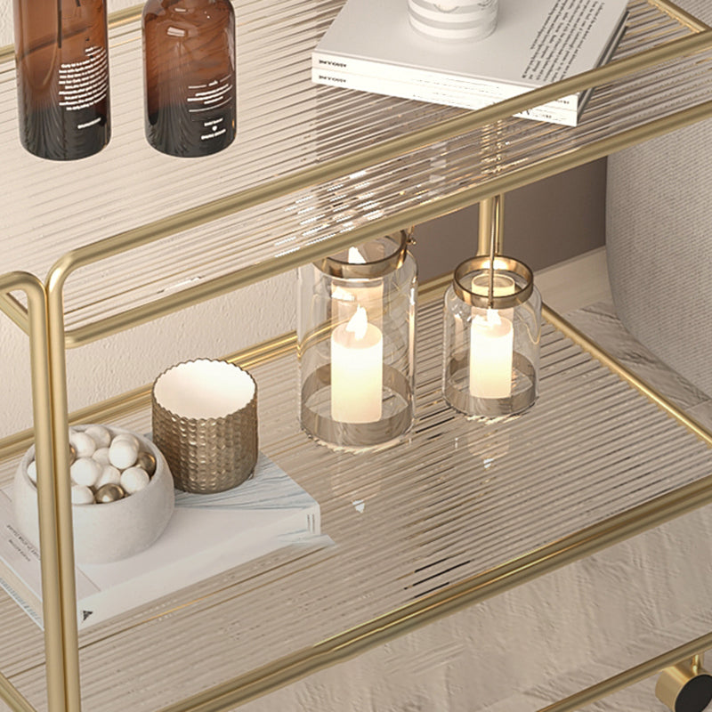 Modern Double Tier End Table Rectangular Corner Table with Storage