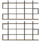 Wall Mounted Wine Rack Kit Metal and Wood Wine Holder Rack in Brown and Black 94.5"L x 7.9"W x 47.2"H 2 Piece Set Clearhalo 'furn' 'furn_wine_racks' 'Furniture' 'Kitchen & Dining Furniture' 'Wine Racks' 'wine_racks' 6642694