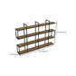 Wall Mounted Wine Rack Kit Metal and Wood Wine Holder Rack in Brown and Black Clearhalo 'furn' 'furn_wine_racks' 'Furniture' 'Kitchen & Dining Furniture' 'Wine Racks' 'wine_racks' 6642706