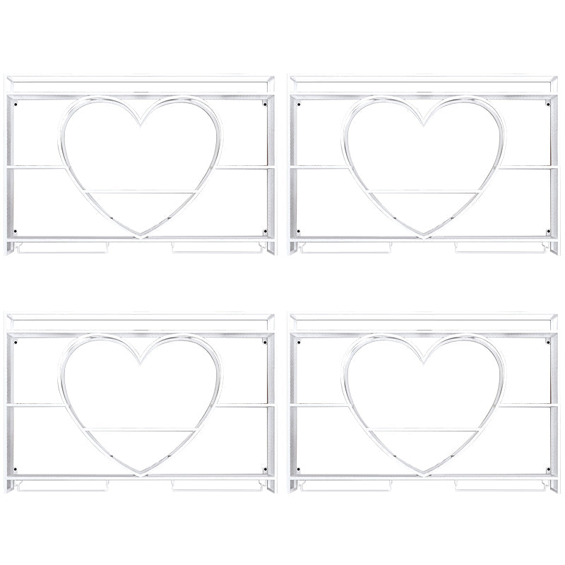 Metal Wine Holder Rack Wall Mounted Wine Shelf with Storage Shelves