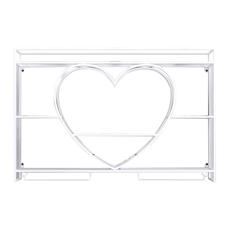 Estante de vino de pared con soporte de vino de metal estante de vino montado en la pared con estantes de almacenamiento