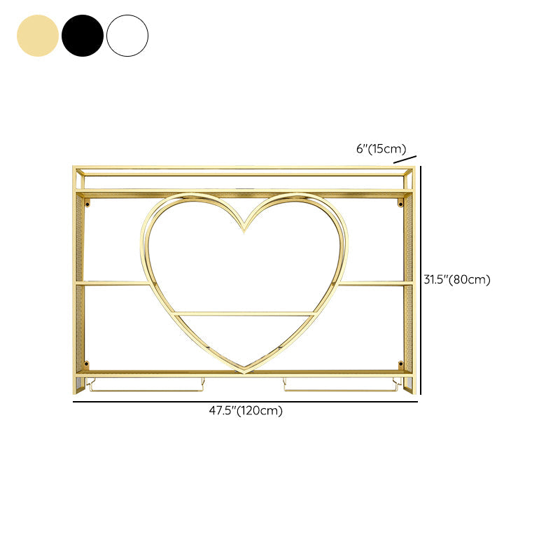 Estante de vino de pared con soporte de vino de metal estante de vino montado en la pared con estantes de almacenamiento